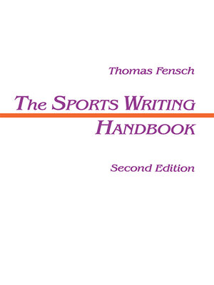 cover image of The Sports Writing Handbook